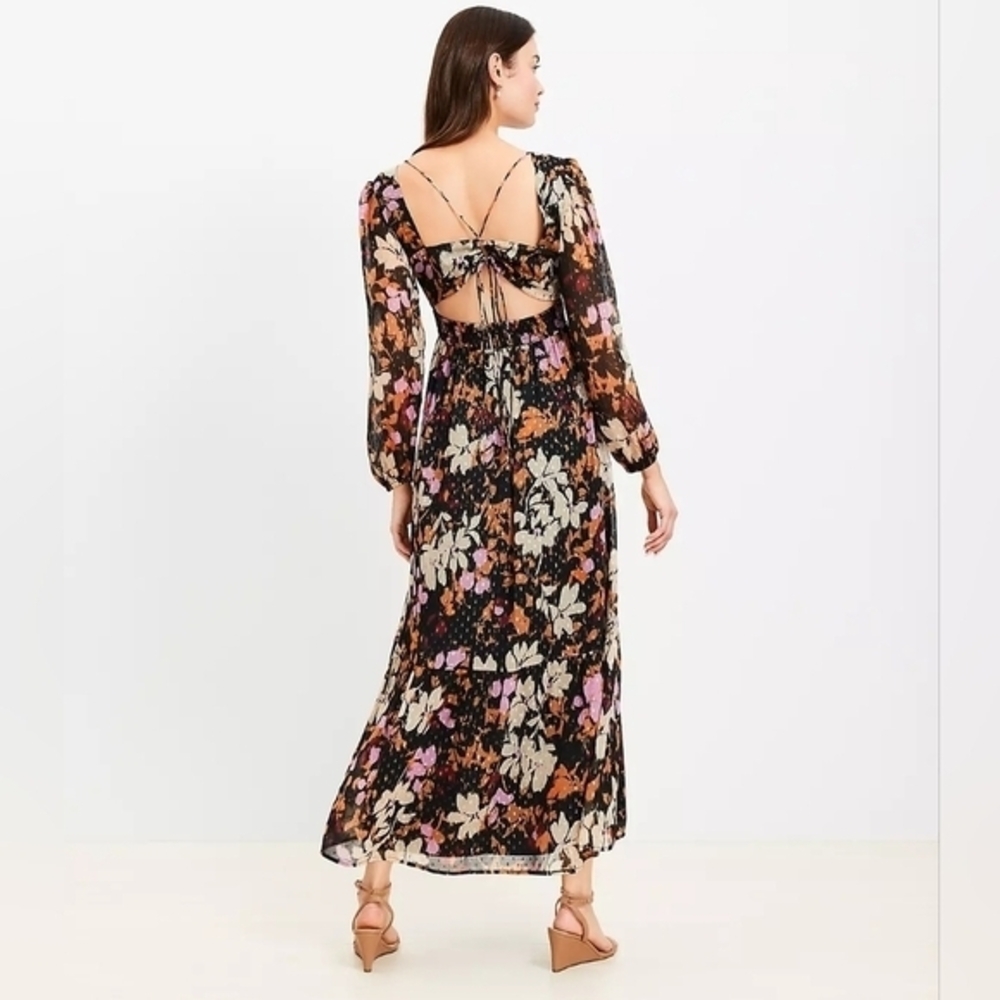 Floral Black Maxi Dress